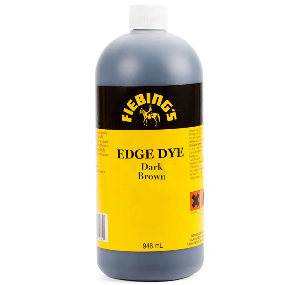 32 Oz. Fiebings Waterproof Semi Gloss Edge Leather Dye 1