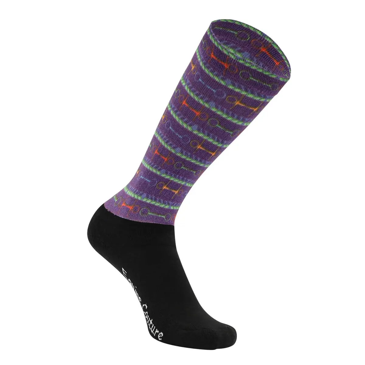 Equine Couture Children's Otc Boot Socks- Neon Bits 1