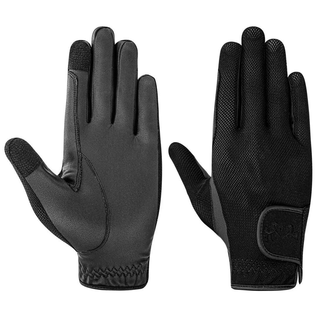Equine Couture Aerocool Pull-On Touch Screen Riding Gloves 1