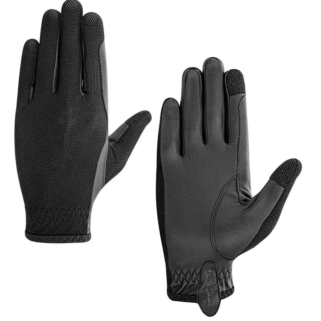 Equine Couture Aerocool Hook And Loop Adjustable Touch Screen Riding Gloves 2