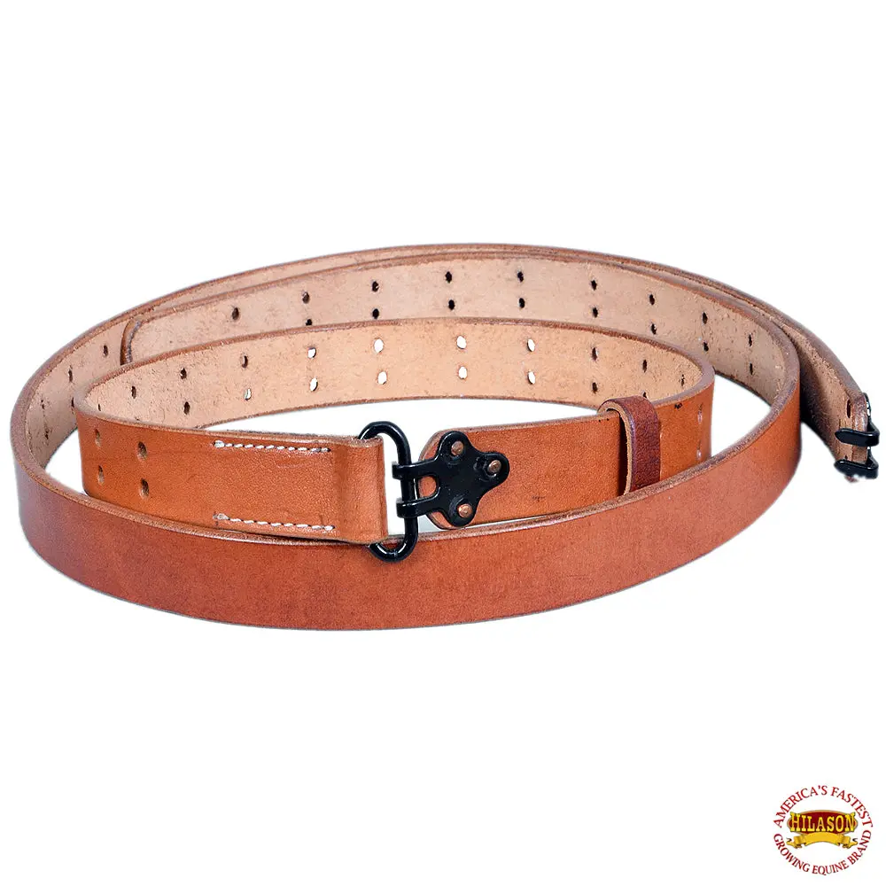 Hilason Wwii Us M1 Garand Rifle M1907 Leather Carry Sling American Mahogany 1