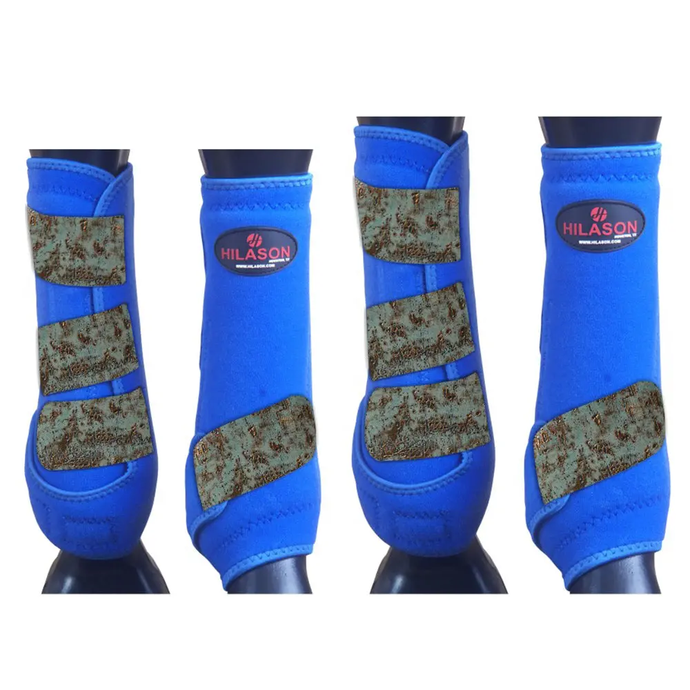 4 Pack Lrg Hilason Horse Medicine Sports Boots Front Hind Leg 1