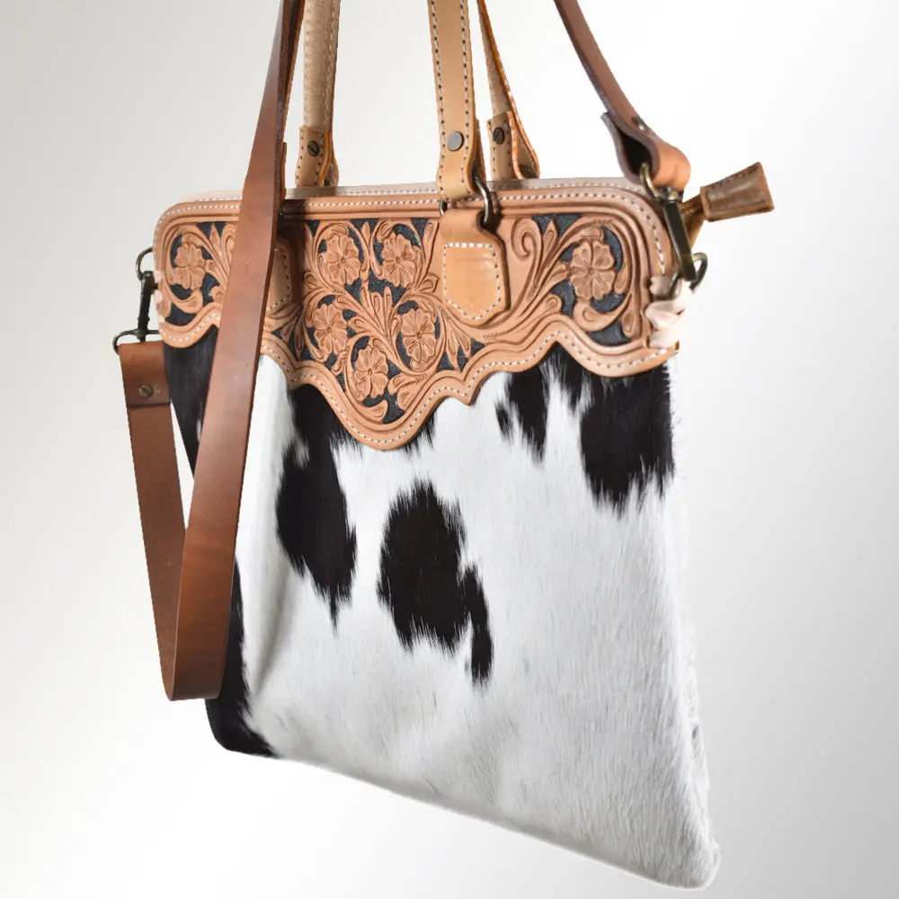 American Darling Cross Body Hand Tooled Hair On-Genuine Leather Western Women Bag Handbag Purse | Crossbody For Cute 1