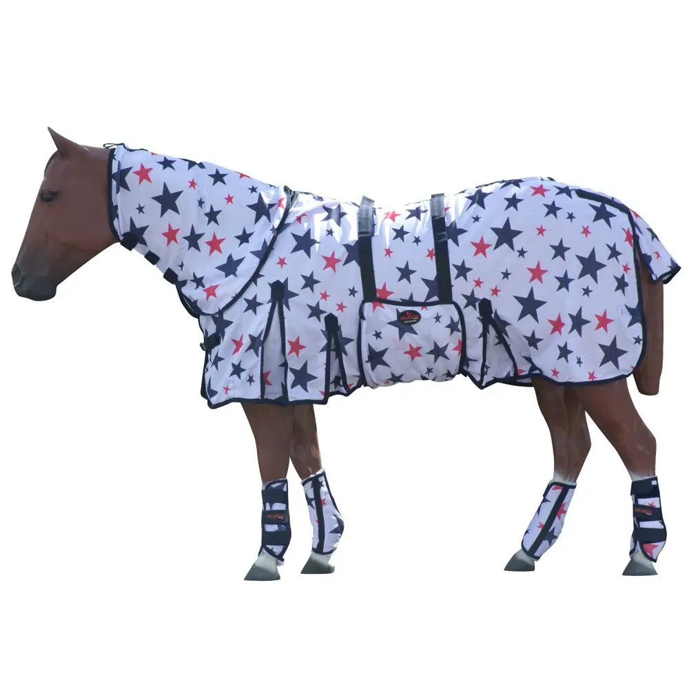 Hilason Horse Fly Sheet - Summer Spring Uv Protection Mesh Bug Mosquito Flysheet For Horses | Fly-Sheet 2