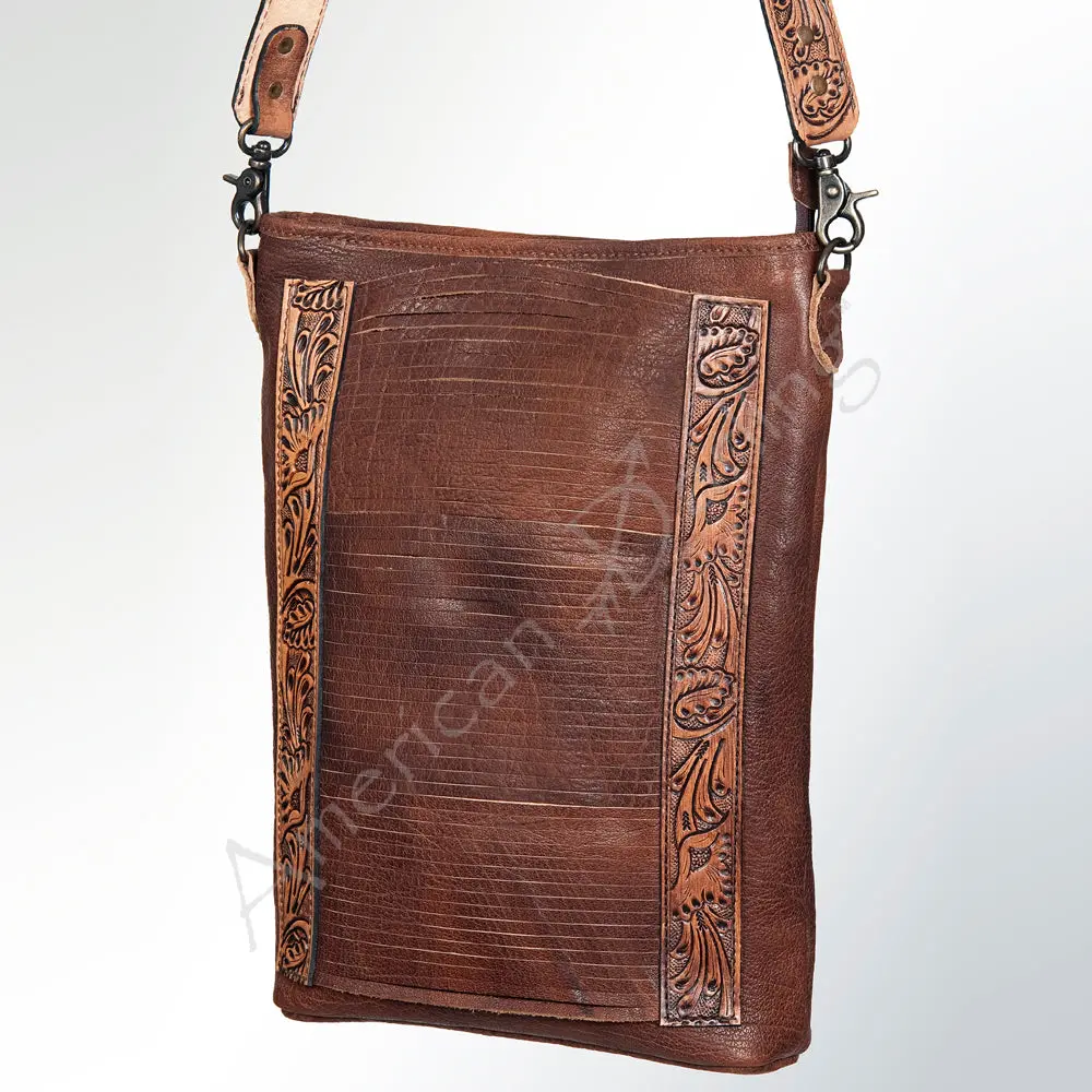 American Darling Large Cross Body Bag Hand Tooled Vegetable Tanned Full Grain Leather Western Crossbody For Women 1