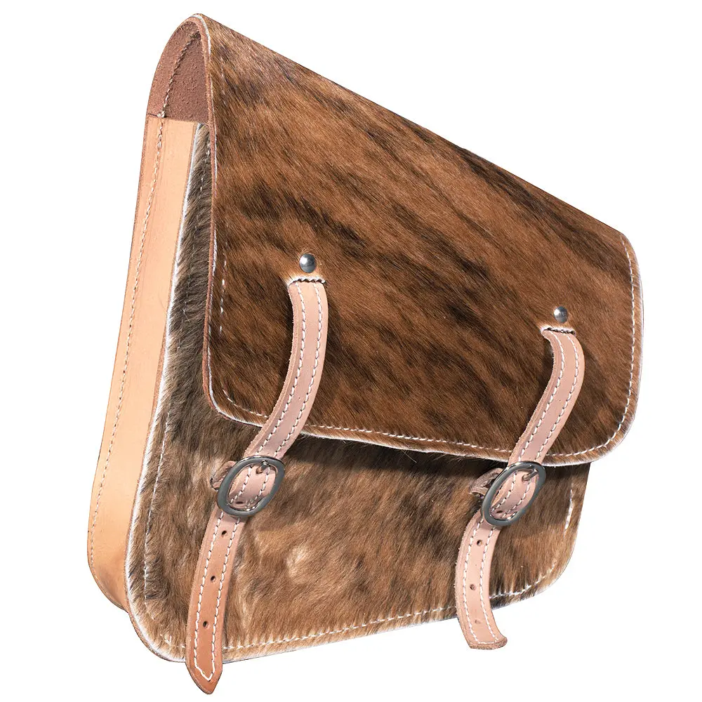 Horse Western Saddle Bag Made In Usa Cowhide Hair On Leather Cowboy Trail 1