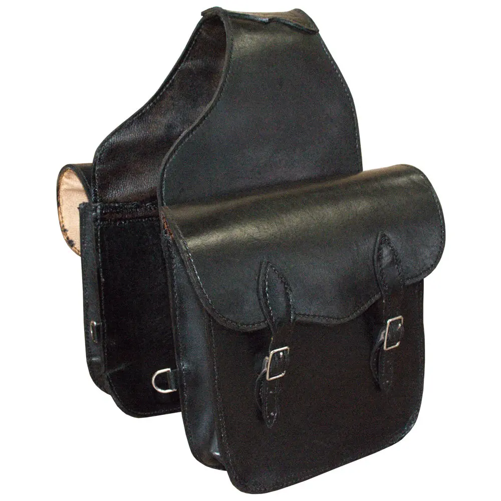 Hilason Western Horse Leather Saddle Bag Heavyduty Traditional Trail Ride 1