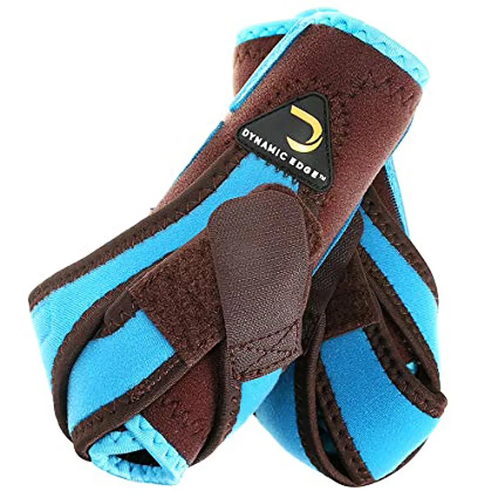 Large Dynamic Edge 2 Tone Horse Hind Rear Leg Sports Boots Pair 1