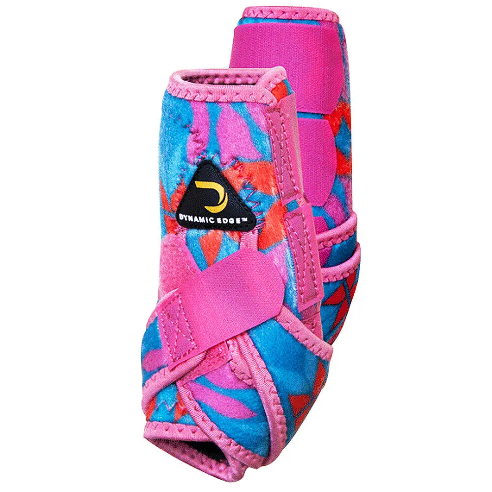 Small Dynamic Edge 2 Tone Horse Front Leg Sports Boots Pair Aztec 1