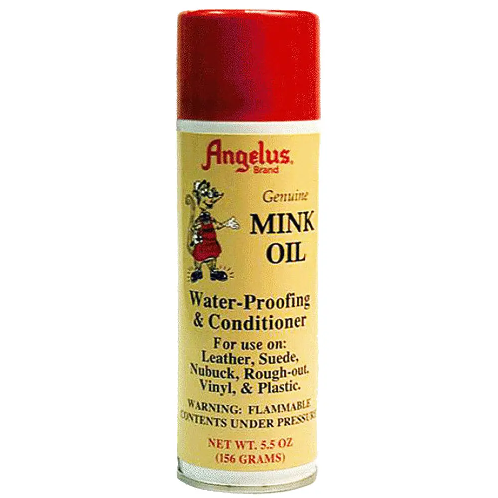 5.5 Oz Angelus Mink Oil Aerosol Suede Leather Water-Proofing Conditioner 1