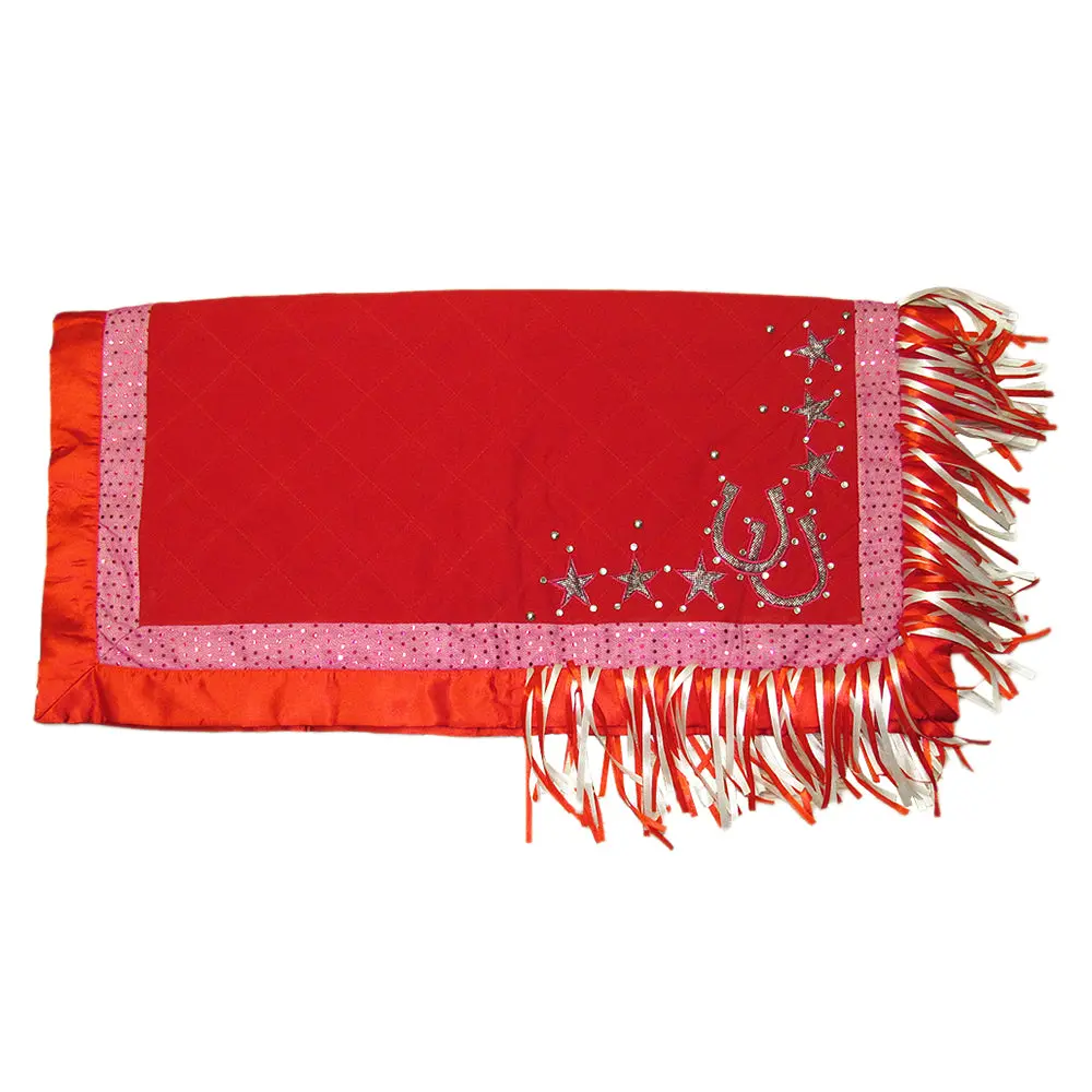 Hilason Western Horse Shoe Stars Show Barrel Racing Rodeo Saddle Blanket 1