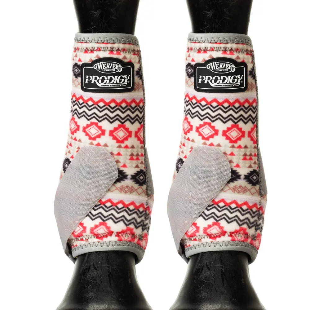 Small Prodigy Horse Athletic Sports Boots Front By Weaver Crimson Aztec 1