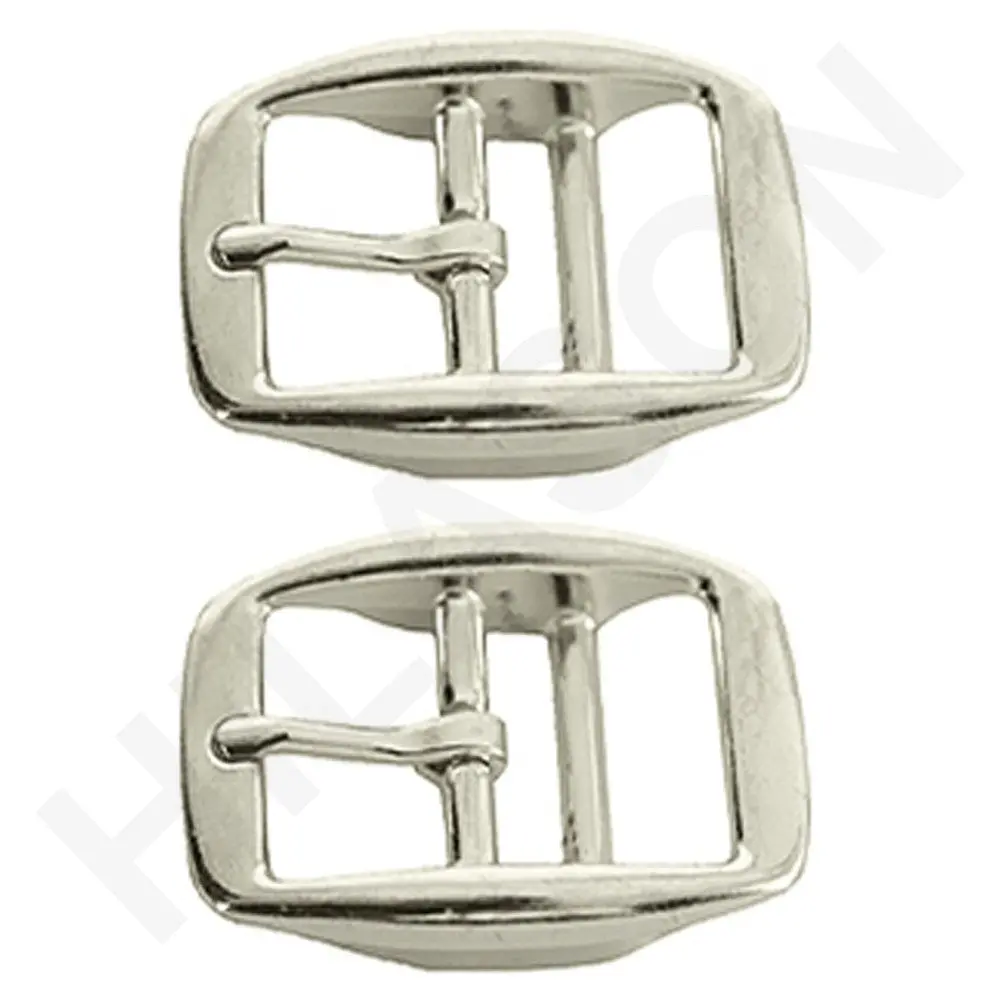 3/4 In Die Cast Double Bar Buckle Nickel Plated By Hilason 1