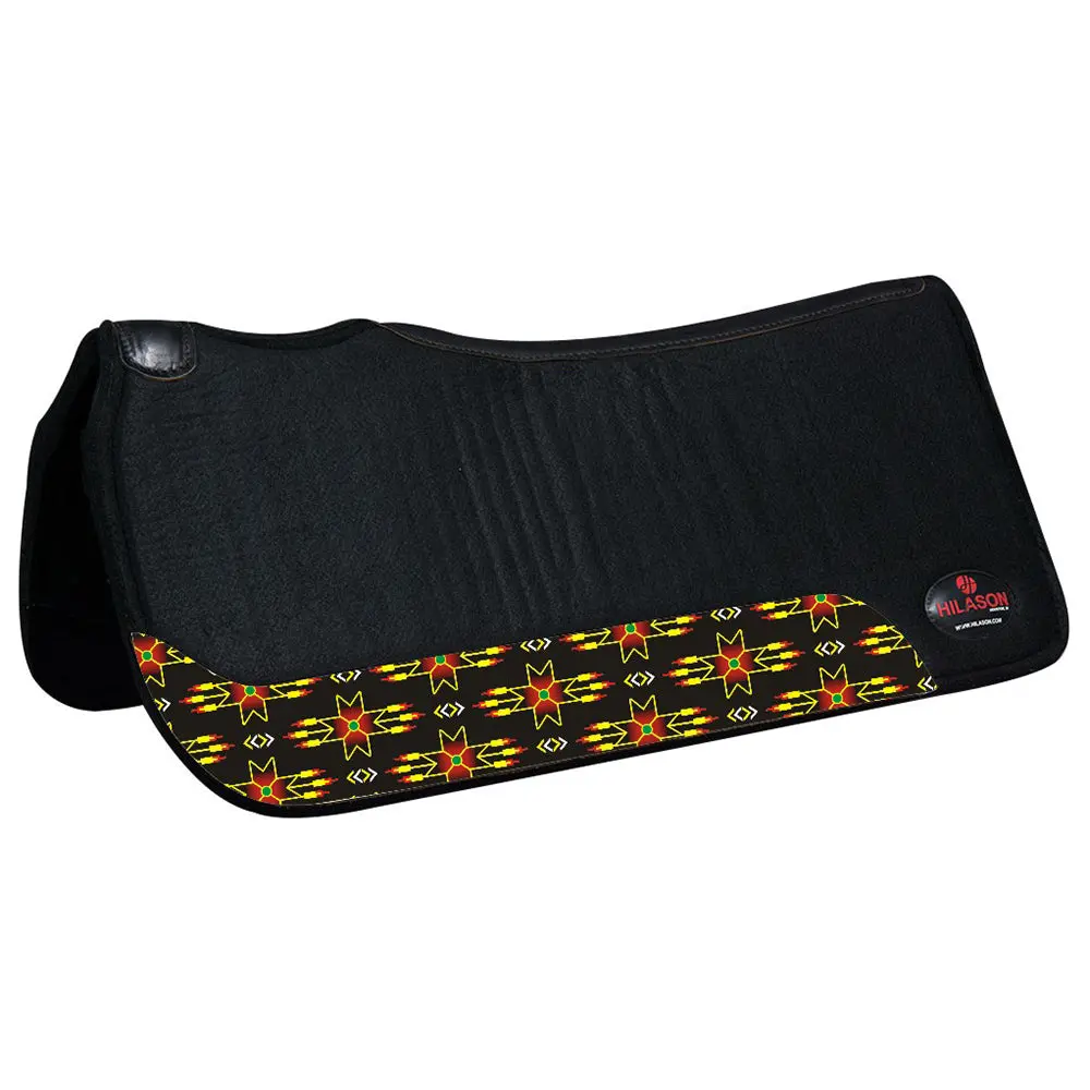 Hilason 31 In X 30 In Western Horse 100% Wool Felt Saddle Pad 8