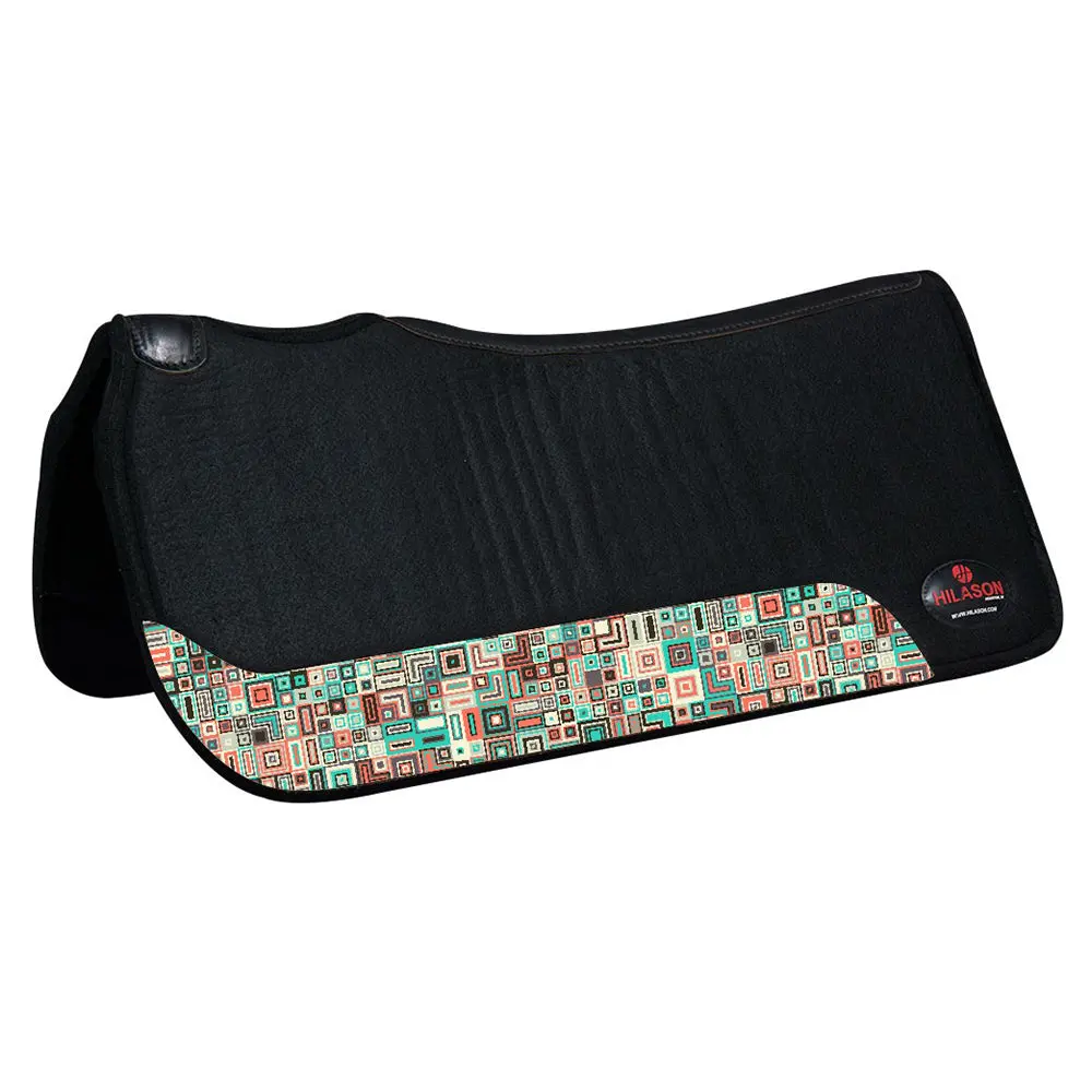 Hilason 31 In X 30 In Western Horse 100% Wool Felt Saddle Pad 6