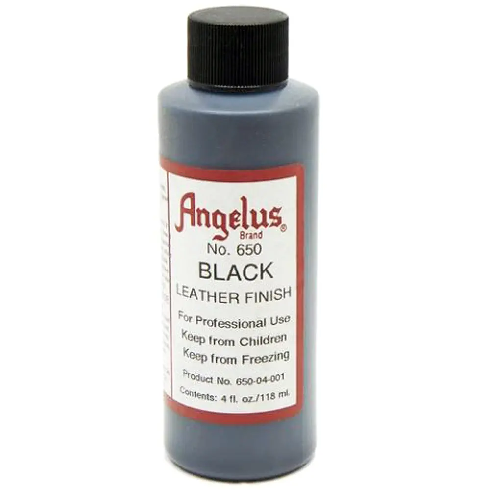 Angelus Leather Dye Shoes Boots Belts Coats Furniture Crafts Jet Black 1