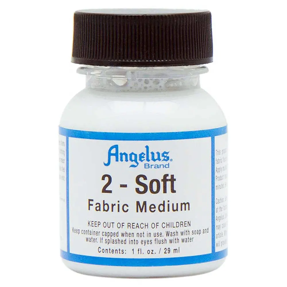 Angelus 2-Soft Fabric Medium Additive For Acrylic Paint 1 Oz. 1