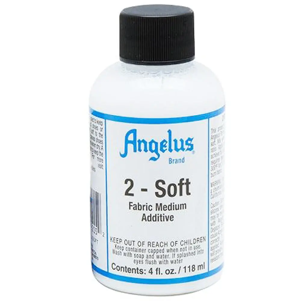 Angelus 2-Soft Fabric Medium Additive For Acrylic Paint 4 Oz. 1