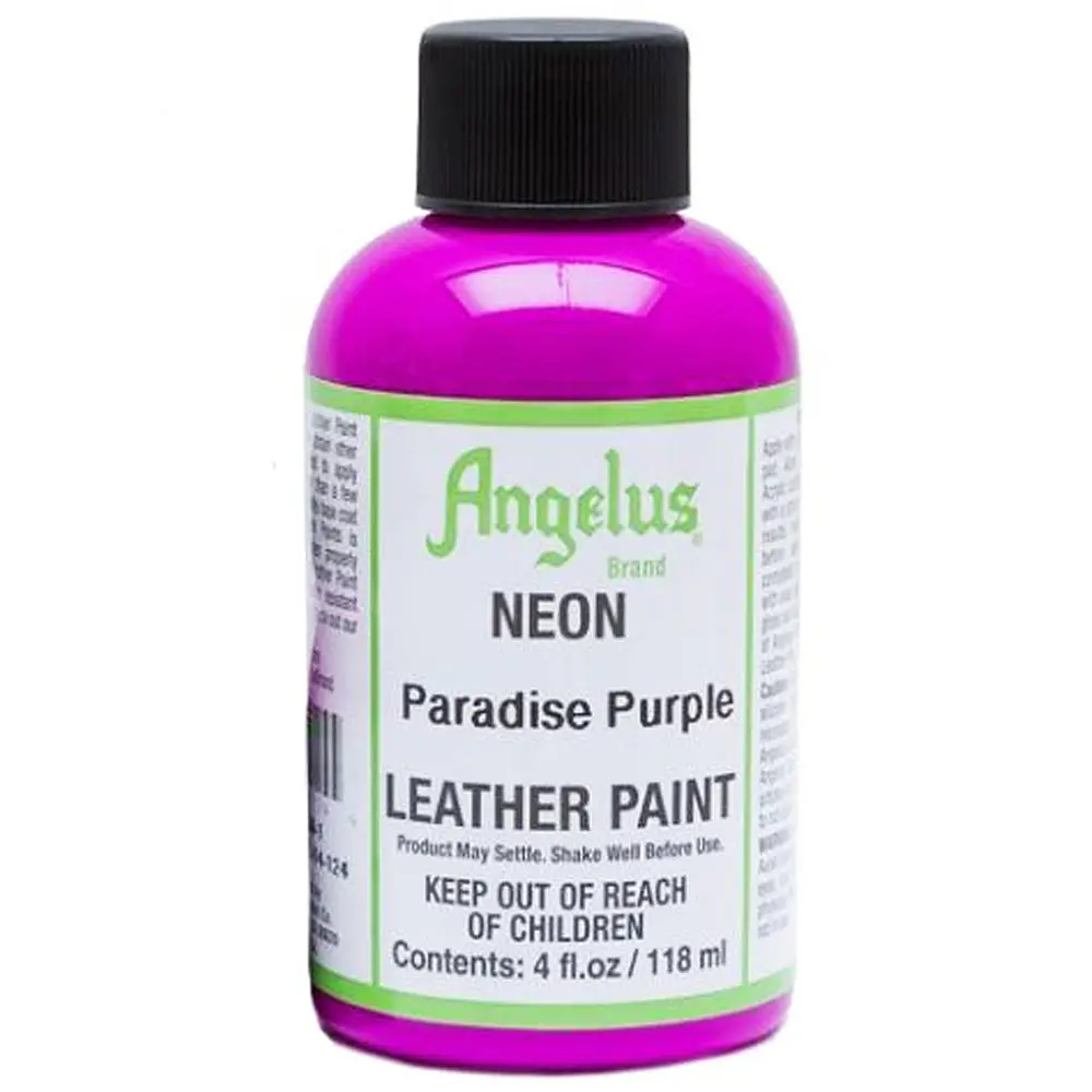 Angelus Neon Acrylic Leather Paint 4 Oz. 1