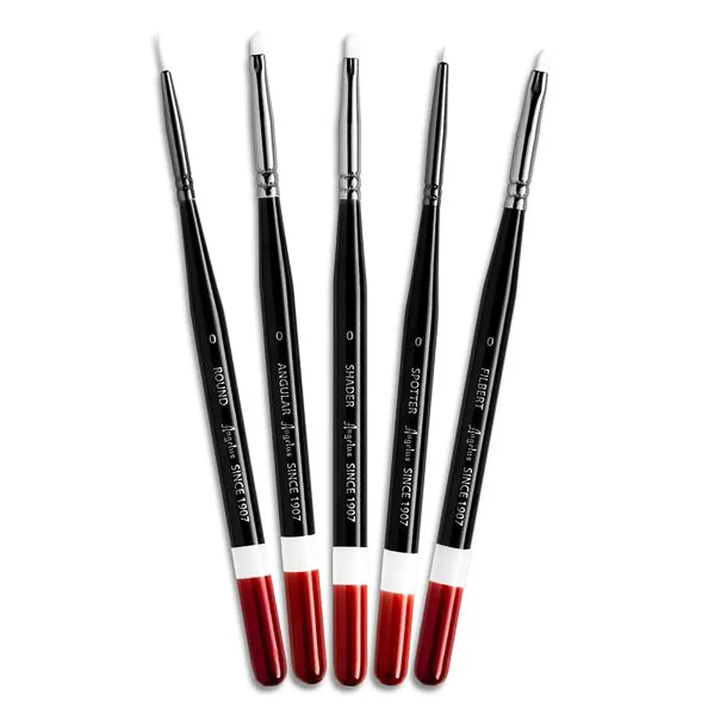 Angelus Micro Detail Paint Brush Set With 5 Brushes 1