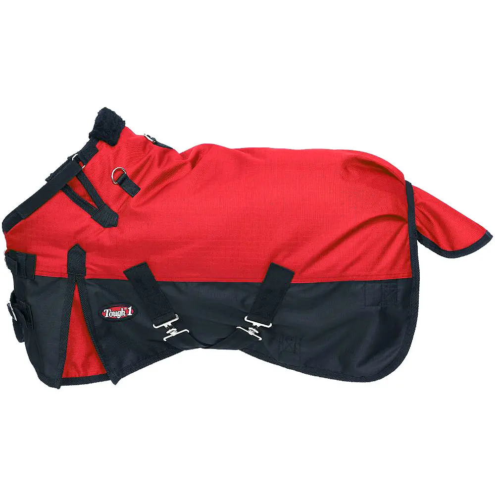 Tough 1 1200D Miniature Horse Waterproof Poly Snuggit Turnout Blanket Red 1