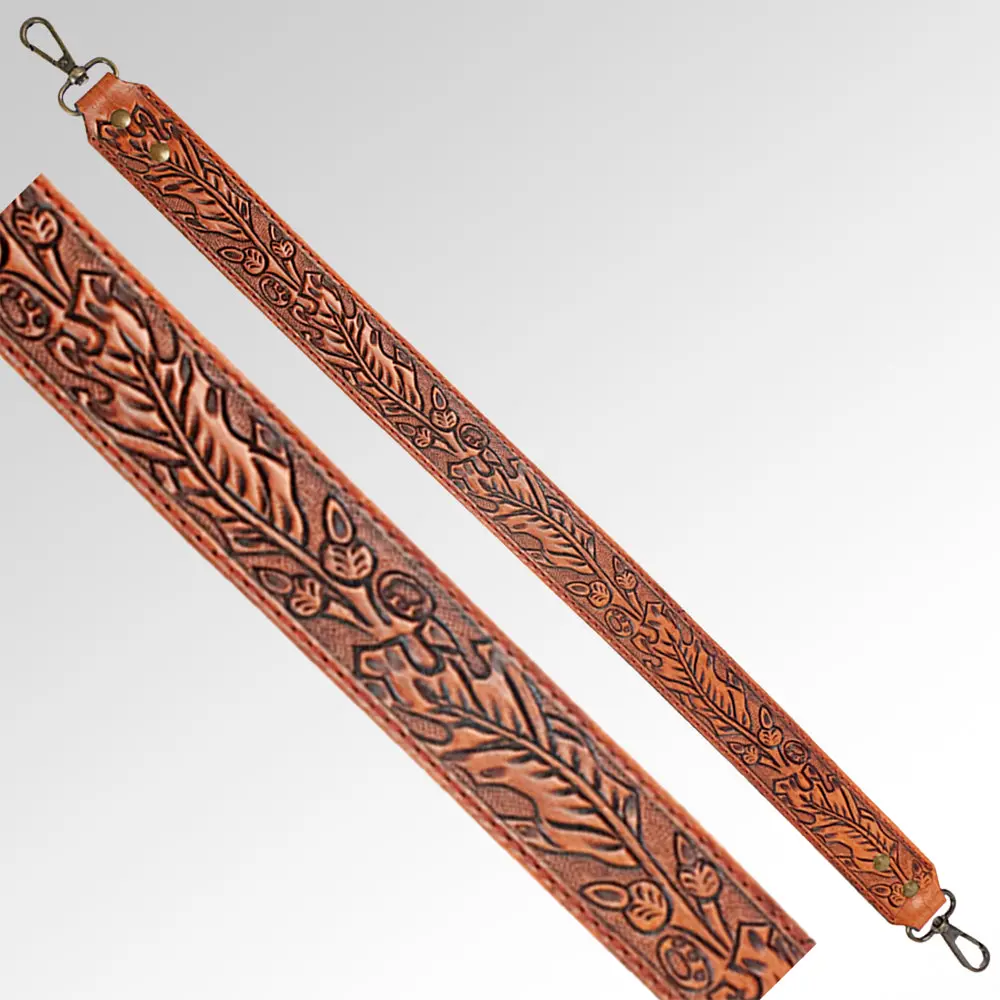 American Darling Hand Tooled Genuine Leather Crossbody Handle Strap For Bags Phone Keychain Wallet Purse Clutch Cellphone 1
