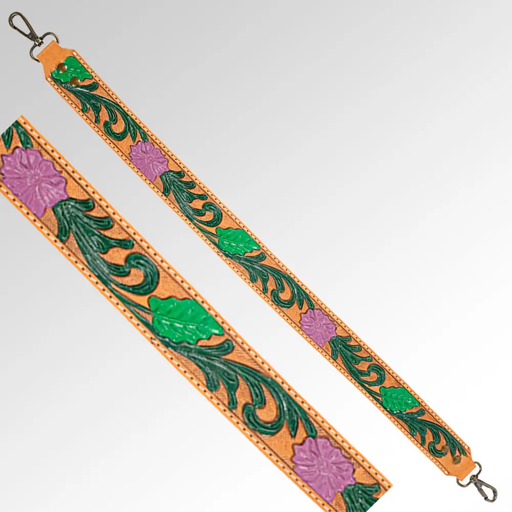 American Darling Hand Tooled Genuine Leather Crossbody Handle Strap For Bags Phone Keychain Wallet Purse Clutch Cellphone 1