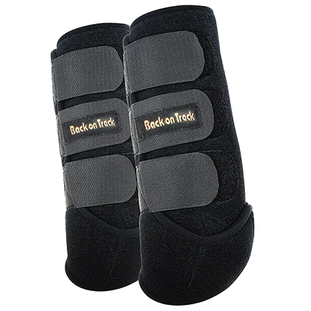 Small Back On Track Exercise Boots - Hind (Pair) Black 1