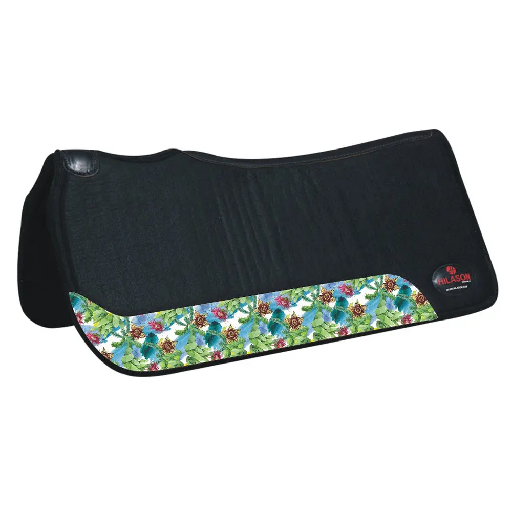 Hilason 31 In X 30 In Western Horse 100% Wool Felt Saddle Pad 19