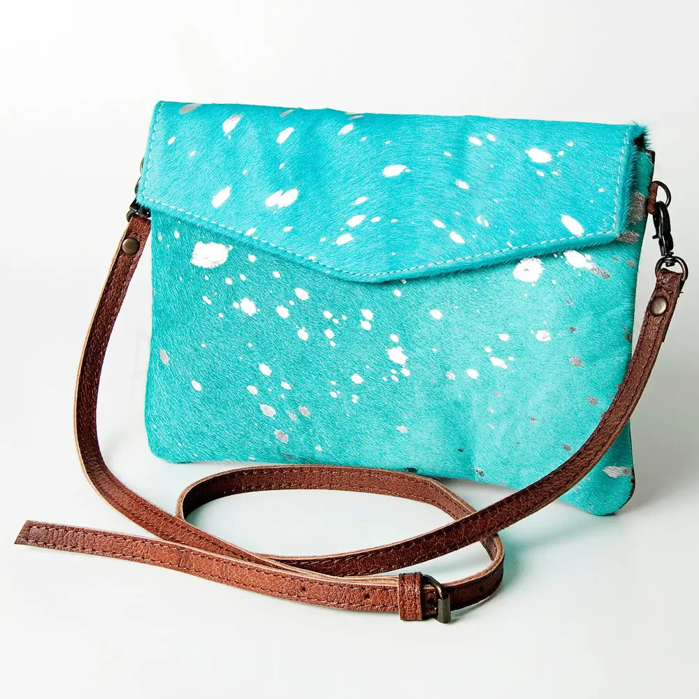American Darling Women's Envelope Bag Western Hair On Genuine Leather Handbag And Ladies Purse 1