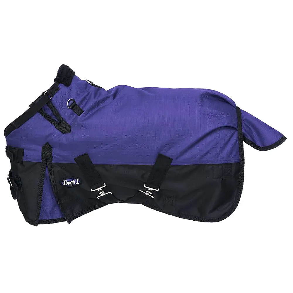 Tough 1 1200D Horse Blanket Miniature Turnout Snuggit Black Purple 1