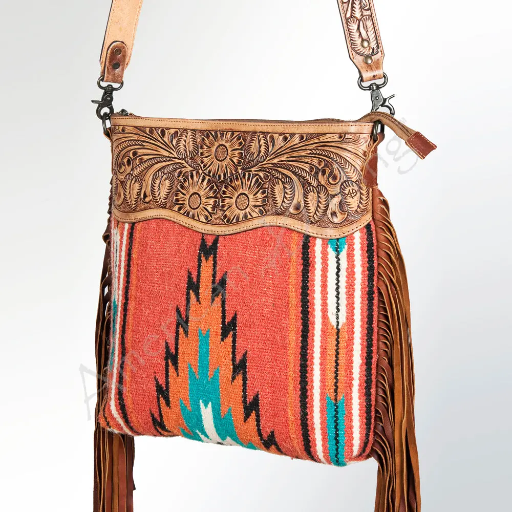 American Darling Cross Body Hand Tooled Saddle Blanket Genuine Leather Western Women Bag Handbag Purse | Crossbody For |Cute 1
