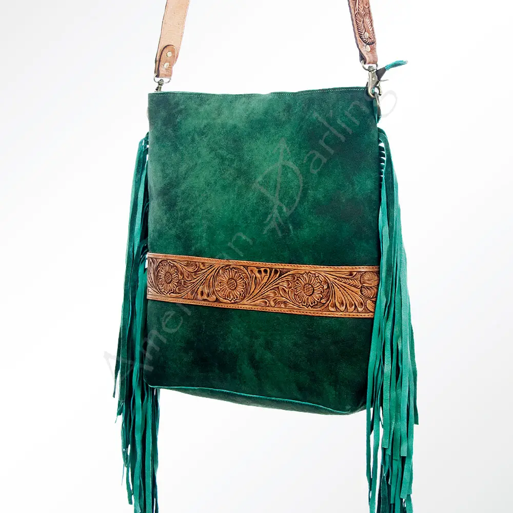 American Darling Large Crossbody Hand Tooled Genuine Leather Western Women Bag Handbag Purse | Crossbody For |Cute 1