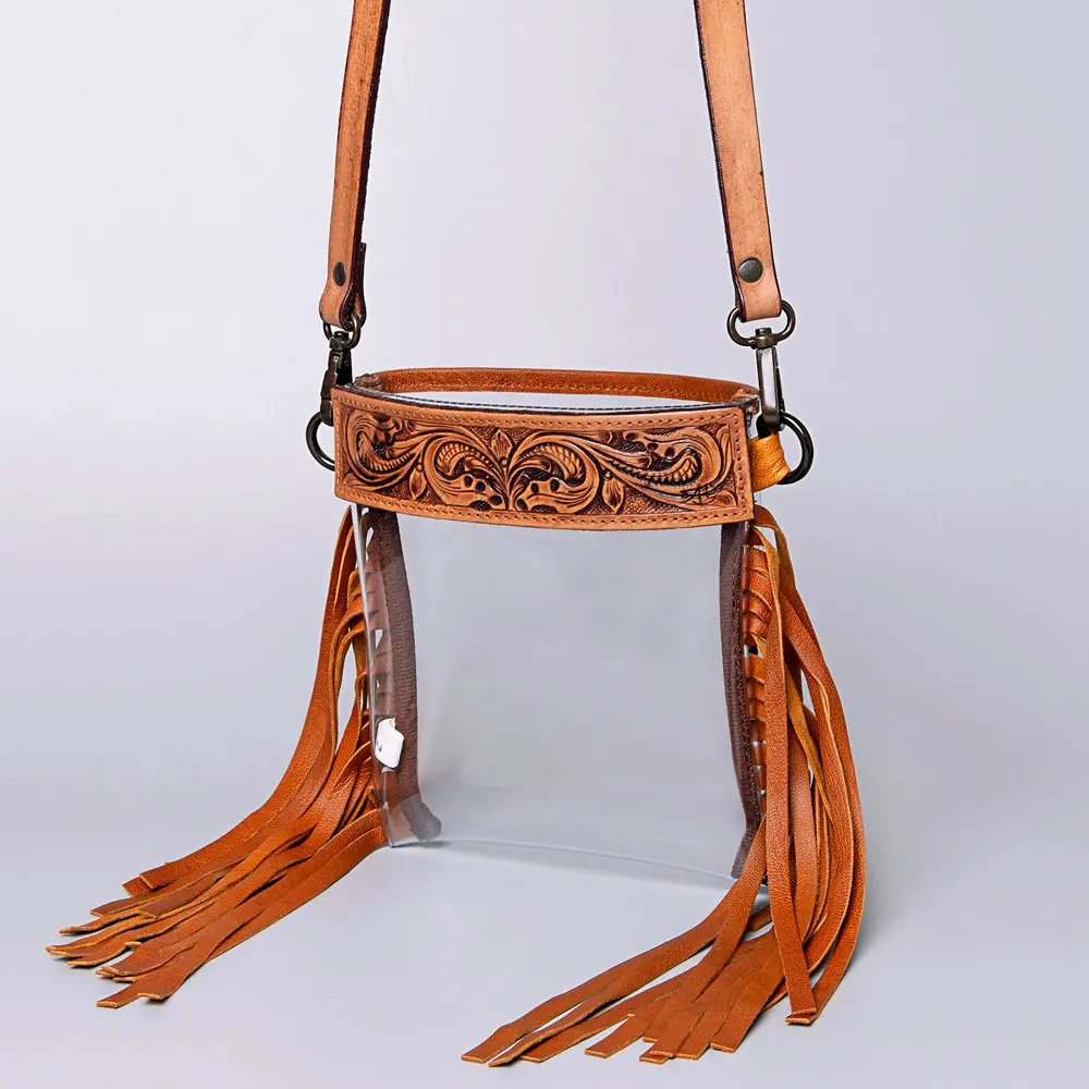American Darling Clear Bag Hand Tooled Genuine Leather Western Women Handbag Purse | For Cute 1