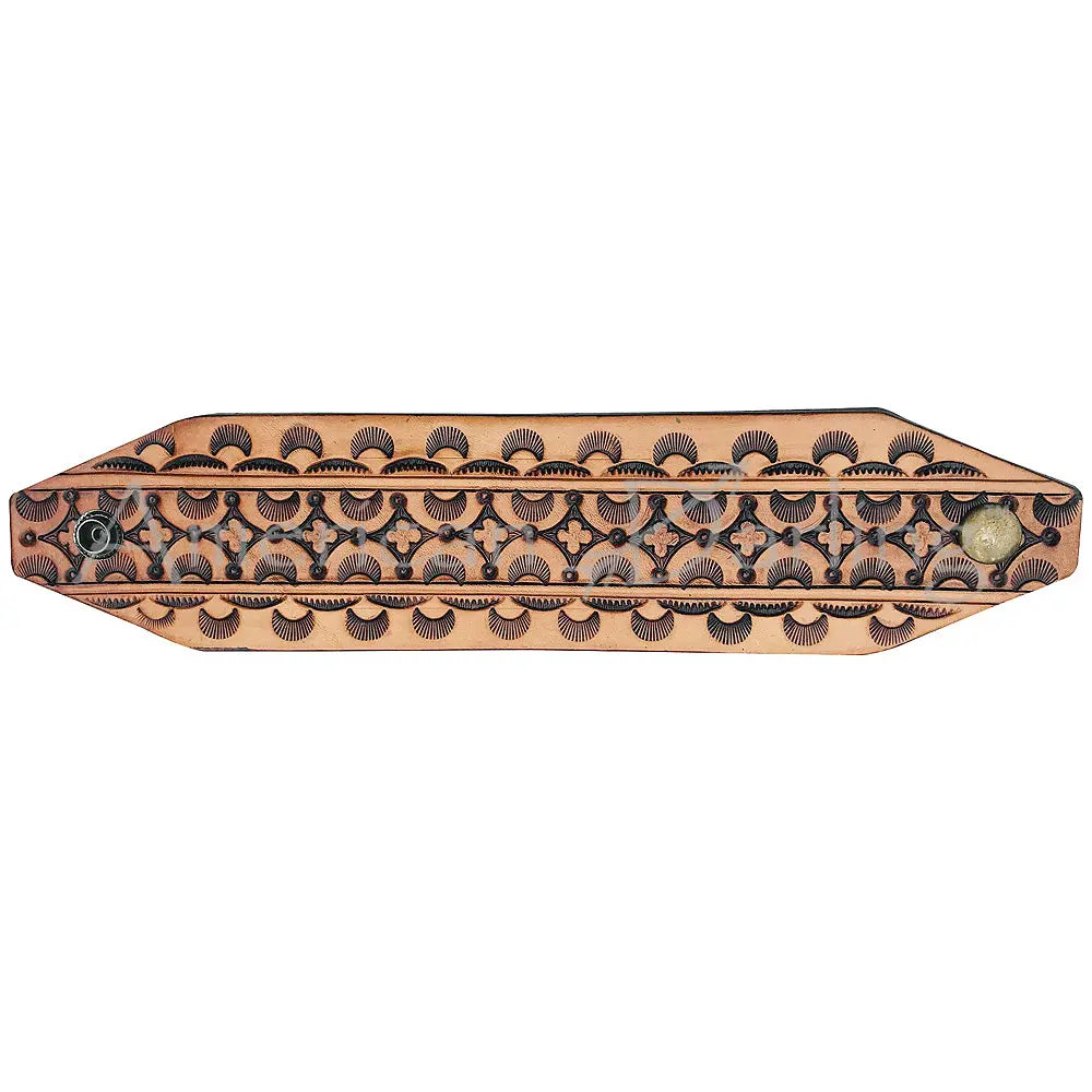 American Darling Bracelet Hand Tooled Carved Genuine Leather Women | Handmade Western Rustic 1
