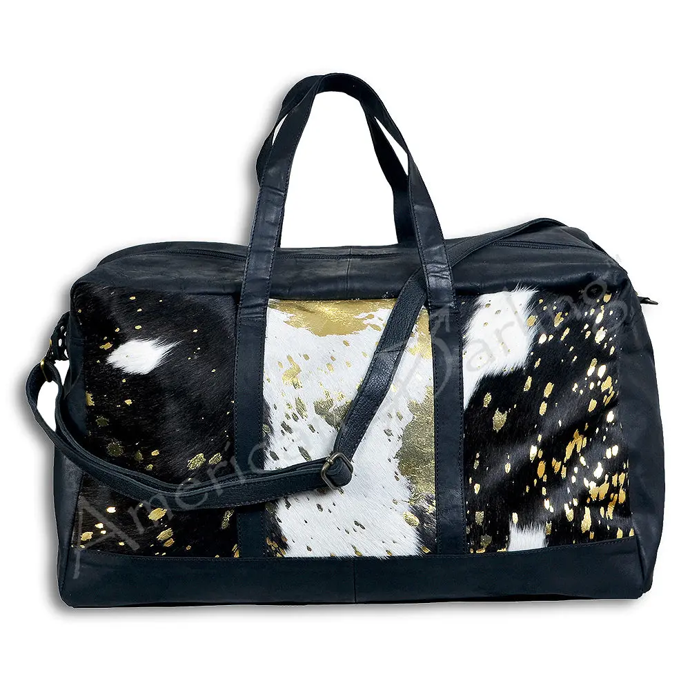 American Darling Women's Duffel Bag Western Hair On Genuine Leather Handbag And Ladies Purse 1