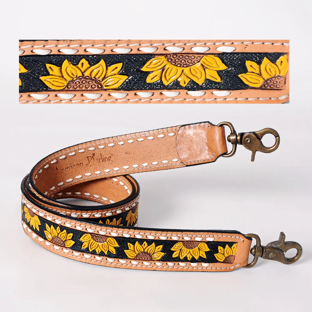 American Darling Hand Tooled Genuine Leather Crossbody Handle Strap For Bags Phone Keychain Wallet Purse Clutch Cellphone 1