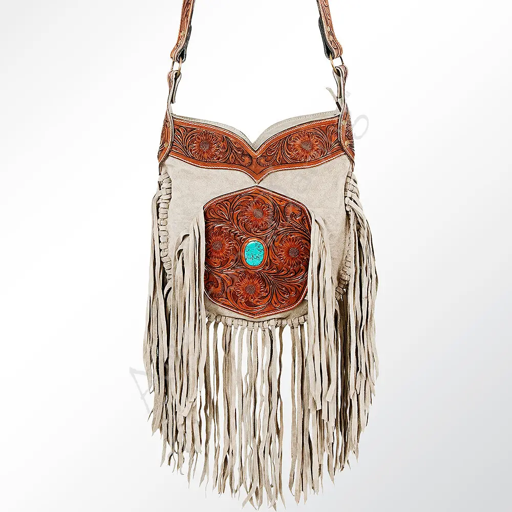 American Darling Crossbody Suede Hand Tooled Genuine Leather Western Women Bag Handbag Purse | For Cute 2