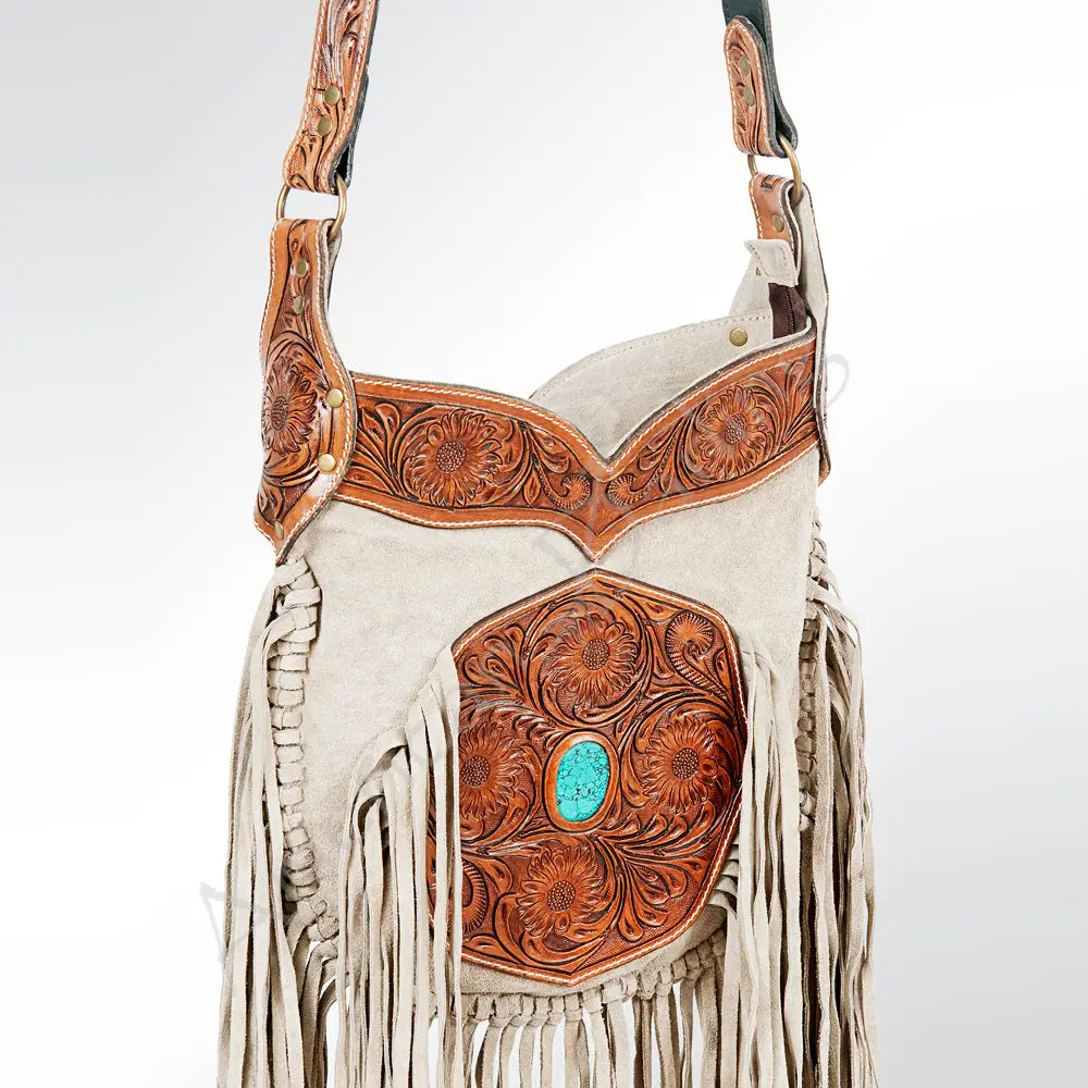 American Darling Crossbody Suede Hand Tooled Genuine Leather Western Women Bag Handbag Purse | For Cute 1