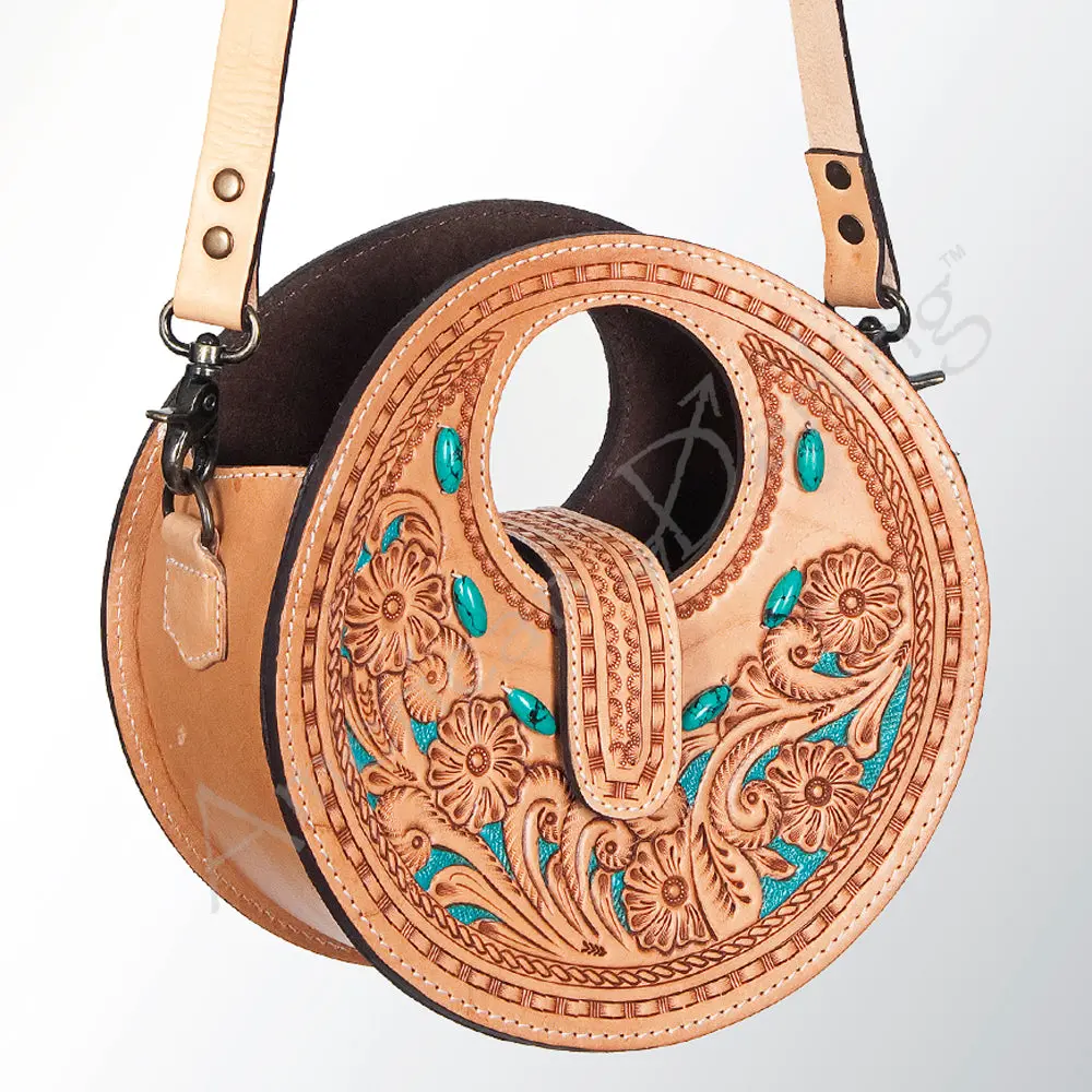 American Darling Clutch Hand Tooled Full Grain Genuine Leather Western Women Bag Handbag Purse 1