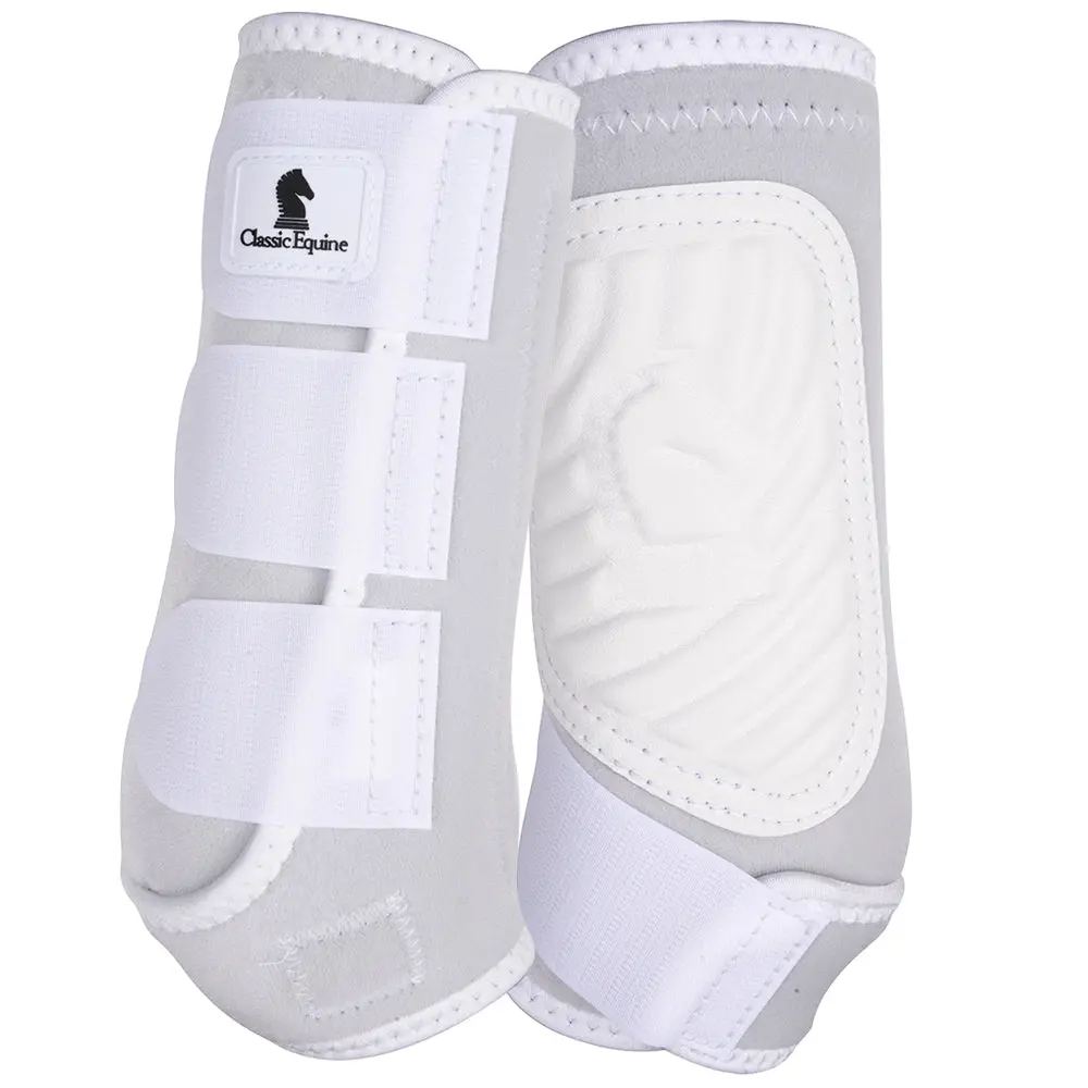 Medium Classic Equine Classicfit Sling Front Boot White 1