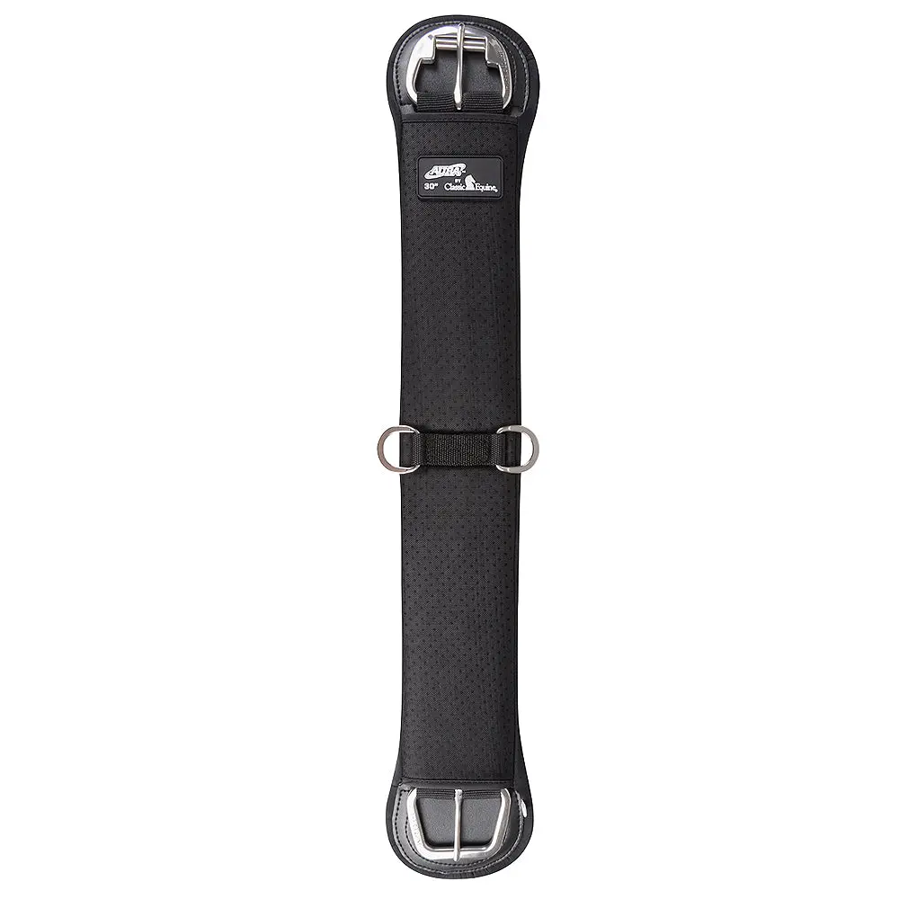 Classic Equine Aura Horse Cinch Straight Black 1