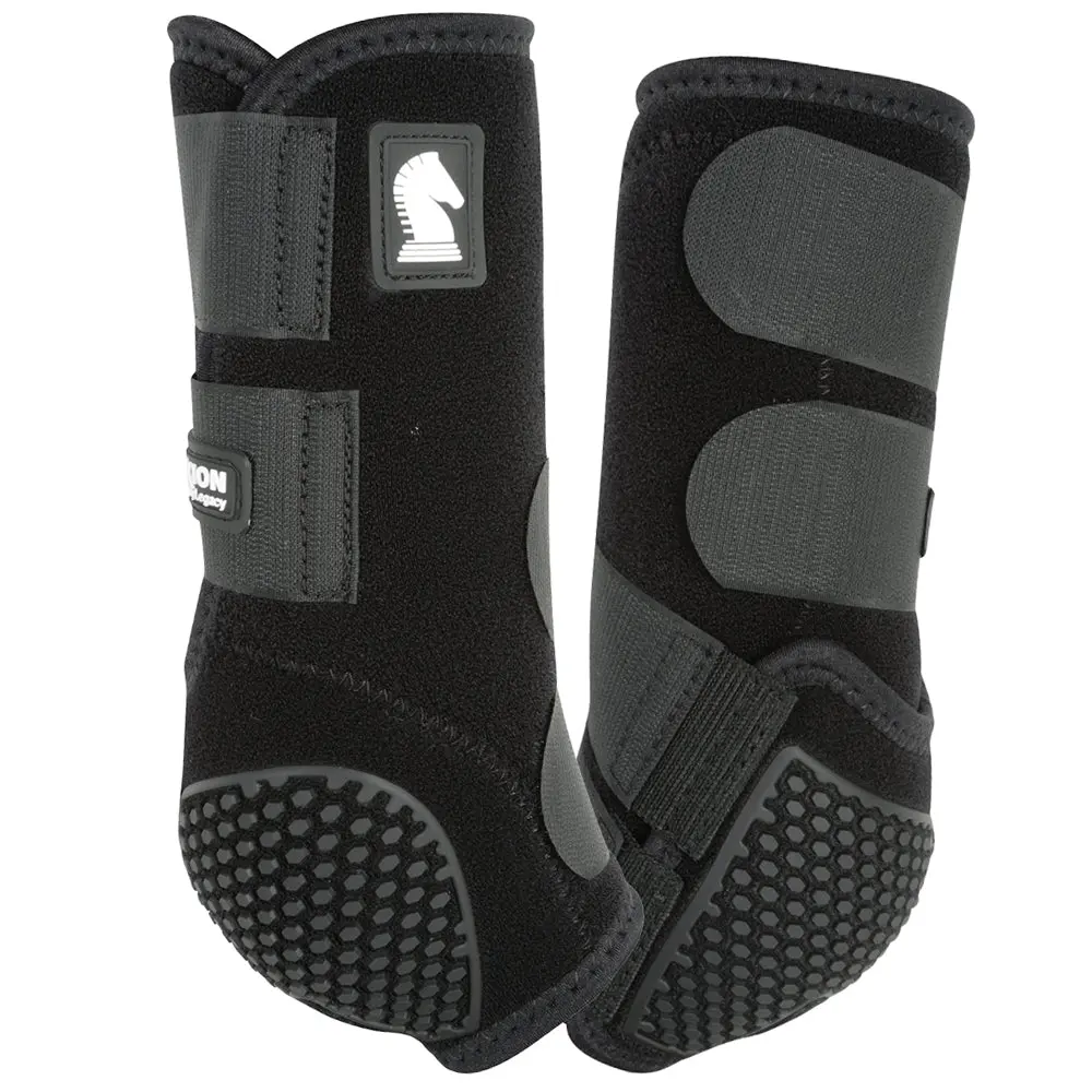 Classic Equine Horse Boot Flexion Legacy Support Hind Black 1