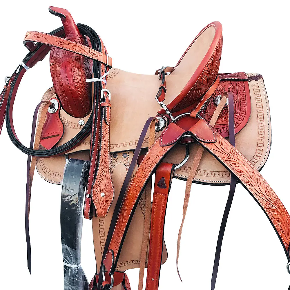 Western Horse Saddle Roping Trail Pleasure Child Youth American Leather Tack 2