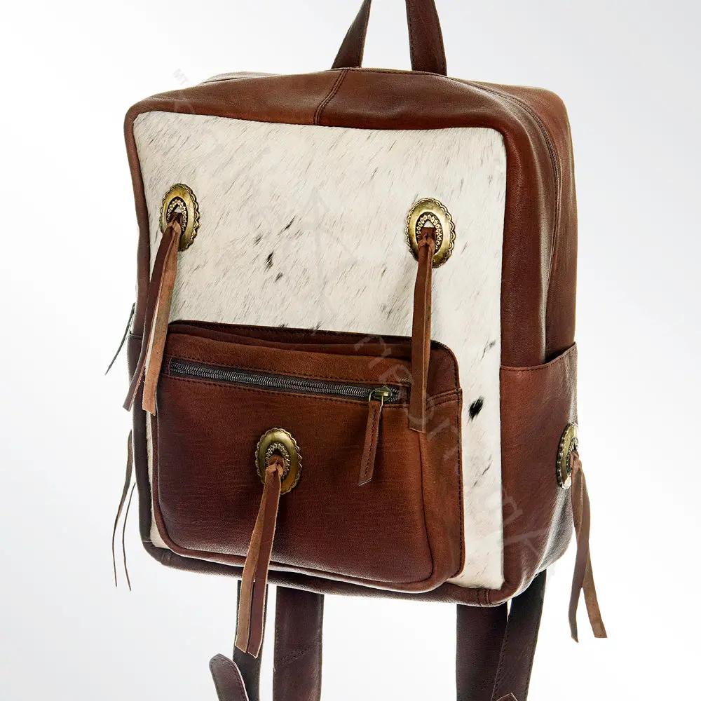 American Darling Backpack Hair On Genuine Leather Western Women Bag | Handbag Duffle Weekend Travel Bags 1