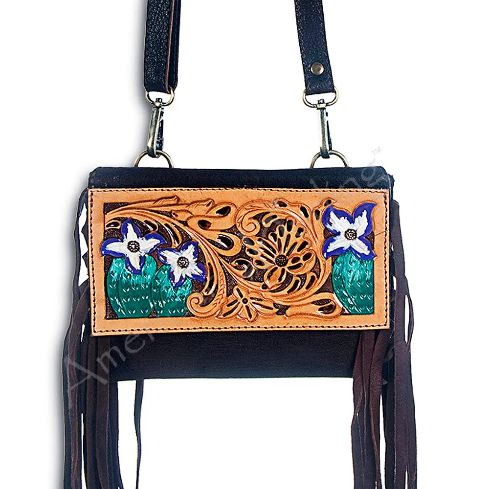 American Darling Women's Wallet Hand Tooled Genuine Leather Handbag And Ladies Purse 1