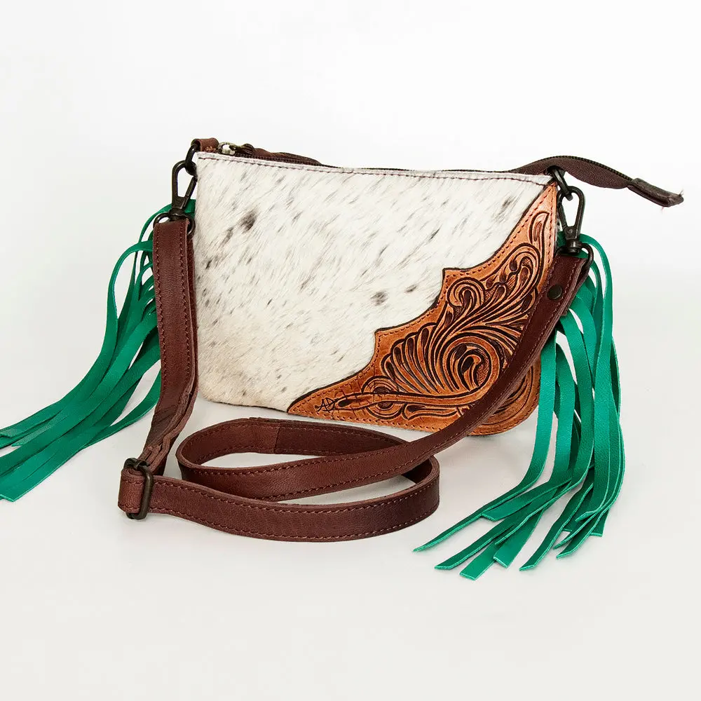 American Darling Organizer Hair-On Hand Tooled Genuine Leather Women Bag Western Handbag Purse | Bags 1