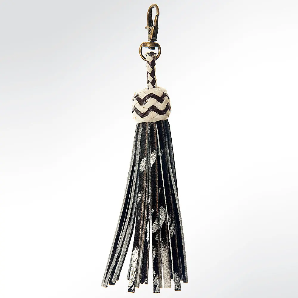 American Darling Genuine Leather Tassel Fringe For Bags Handcrafted Western Bag Charm With Metal Clasp Decorative Leather 1
