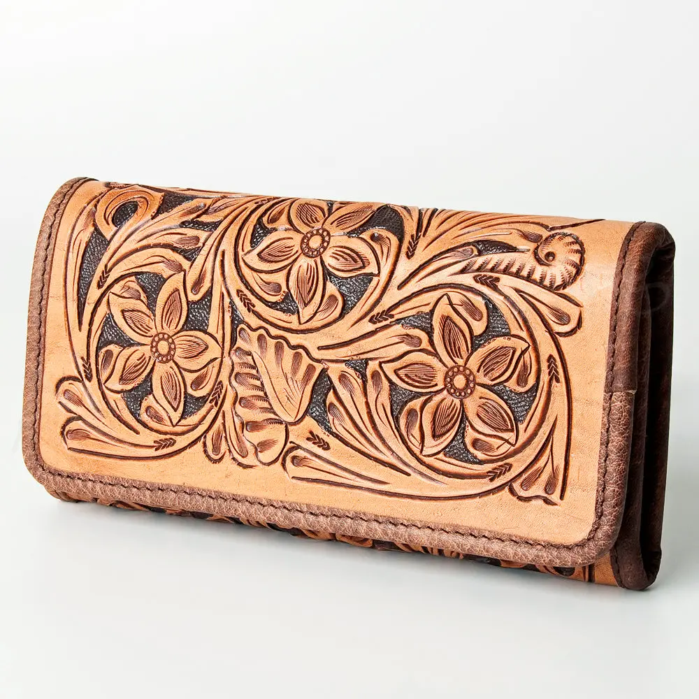 American Darling Western Wallet Bag Hair-On Cowhide Genuine Vegetable Tanned Leather Travel Clutch With Ykk Zipper 1