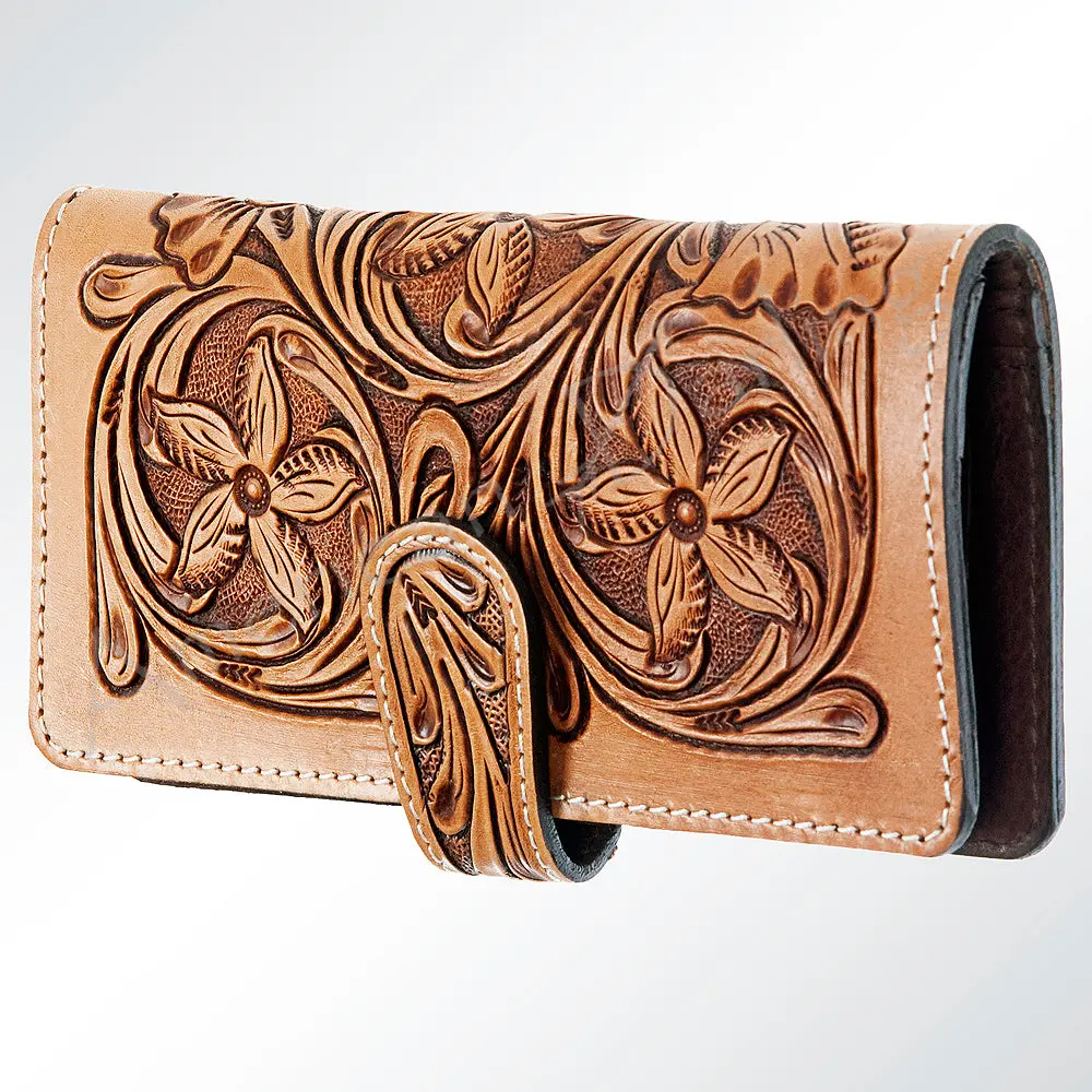 American Darling Wallet Hand Tooled Genuine Leather Western Women Bag Handbag Purse | For Cute 1